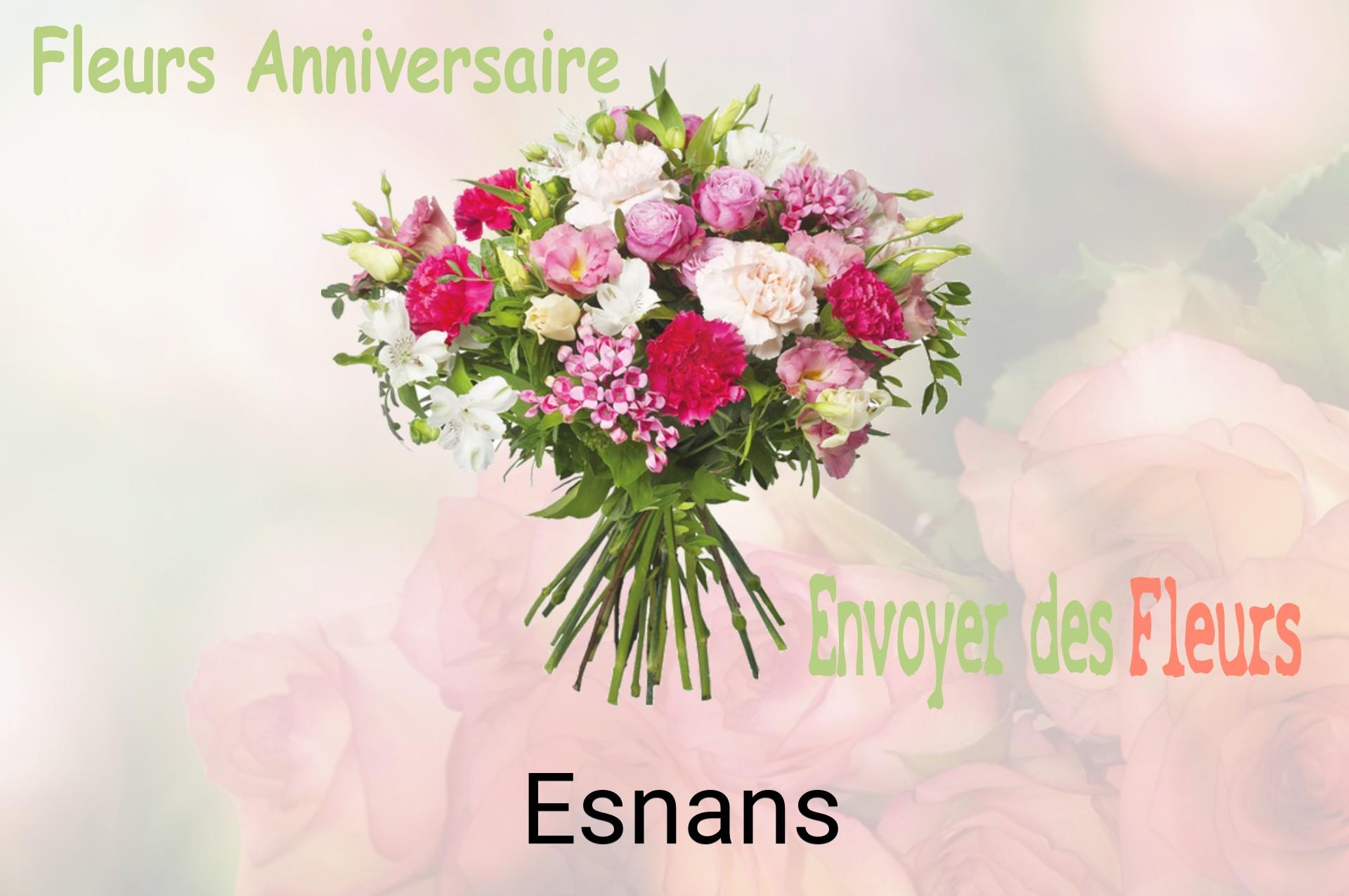 Bouquet de fleurs d’anniversaire livré à Esnans