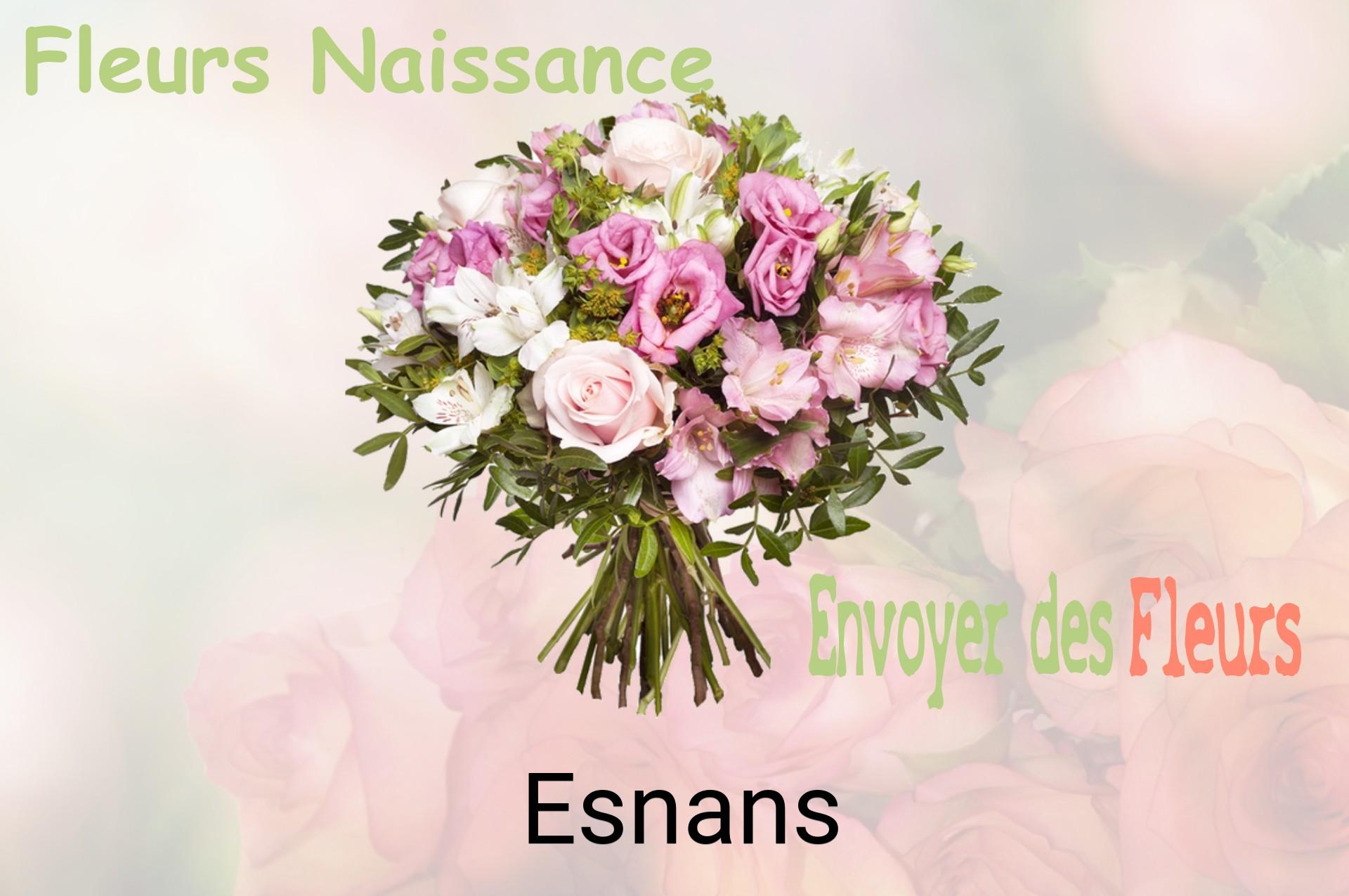 Bouquet de fleurs de naissance livré à Esnans